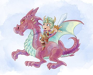 The girl and the dragon