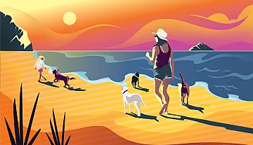 Tourist illustration