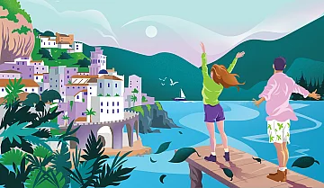 Tourist illustration