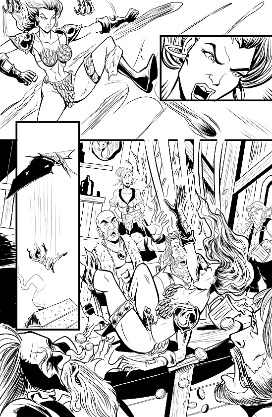 Red Sonja and the Warlock