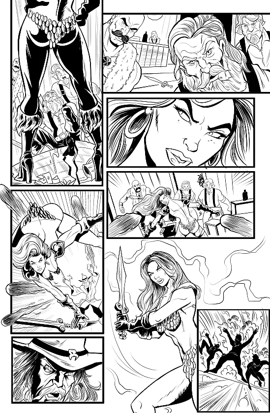 Red Sonja and the Warlock